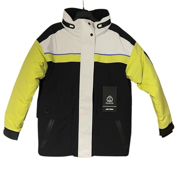 Ski-Doo Womens Size Medium NWT Insulated Typha X KANUK Jacket Hi Vis Yellow NEW - Picture 3 of 13